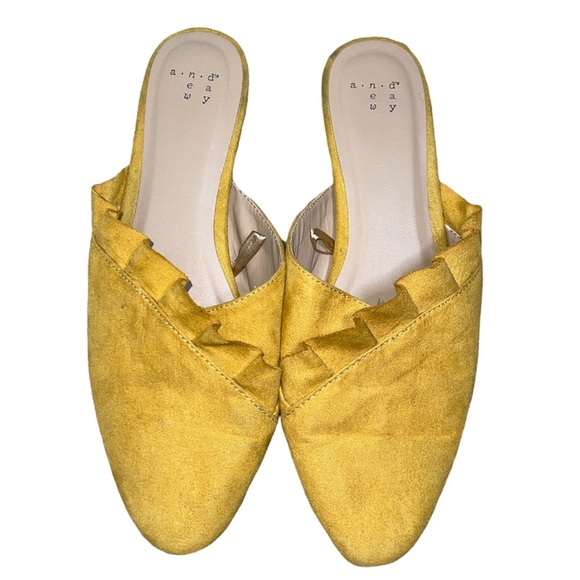 A New Day Ruffle Textile Upper Mules/Sandals - Picture 1 of 13